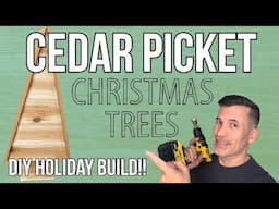 Create a Stunning Rustic Cedar Picket Christmas Tree for Outdoor #Decor! 🎄✨