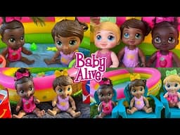 BABY ALIVE DOLLS Go Swimming And Eat McDonalds!