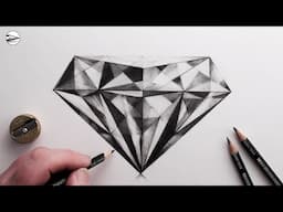 How to Draw a Diamond: Narrated Step-by-Step