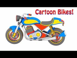 CARTOON BIKES! - Did YOU meet them? - Cartoon Cars - Cartoons for Kids!