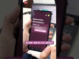 How to Restore Deleted Contacts on Your Phone #RestoreContacts #DeletedContacts #MobileHacks #tips