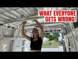 Why you SHOULD pre-insulate your camper van in FOIL? - NO Air Gap & 13 Degree Difference?!?