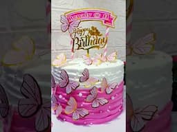 Butterfly wave cake#cake #shortvideo #viral #highlights #everyone #cakedecorating