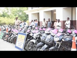 Gulbarga Police Arrerst 30 Motorcycle Thefts and Recovered 105 Motorcycles worth Rs 55 lakhs