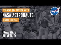 Astronaut Q&A With Iowa Students: How Efficient is the Space Station's Water Recycling System?