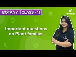 Important questions on plant families