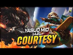 Courtesy - Yasuo vs Corki MID Patch 14.21 - Grandmaster Yasuo Gameplay