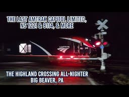 The Last Amtrak Capitol Limited, NS1221, NS8114 Heritage Unit At The Highland All-Nighter