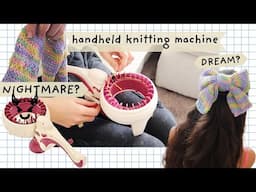 I Battled This $30 Strange Knitting Machine... One Of Us Broke (you'll never guess who)