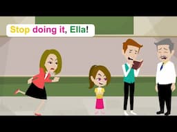 Don't cheat on the homework, Ella - Funny English Animated Story - Ella English