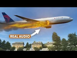 Boeing 777 Catches Fire and Dumps Fuel all over Los Angeles (Real Audio)