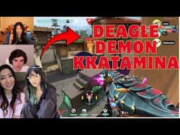 Kkatamina is the Most Underrated Deagle Demon dropping 20's with Fuslie ft. Foolish Abe & Yvonnie