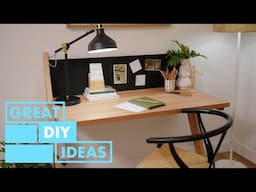 Easy Achievable Desk | DIY | Great Home Ideas