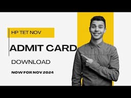 HP TET NOV 2024 Admit card Download Kese Kre | How to Download HP TET Nov Admitcard