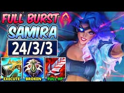 FULL BURST SAMIRA DARK HARVEST ASSASSIN (BROKEN LETHALITY CRIT BUILD) - League of Legends