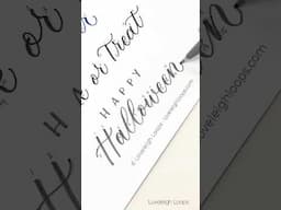 Happy Halloween Written In Calligraphy | Join Calligraphy Skool For Worksheets! #calligraphy