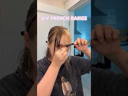 DIY FRENCH BANGS #haircut #hair #frenchbangs #diy #tutorial  | Rutele