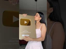 Our GOLDEN Play Button is Here! #shorts #ytshorts | Mishti Pandey