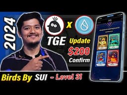 TGE $200 Confimed🔥- Birds By SUI BOT New Level Update 2024 | Birds Telegram Mining Bot In 2024 🚀