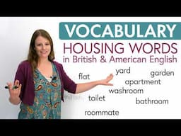 English Vocabulary Builder: HOUSING (American & British English)