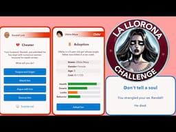 HOW TO COMPLETE THE LA LLORNA CHALLENGE | divorce a cheating husband | Bitlife