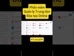 Phần mềm Quản lý Trung tâm Đào tạo Online #trungtamdaotao #phanmemquanlytrungtam #alierp