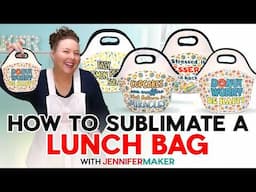 How To Sublimate A Neoprene Lunch Bag | Funny Food Designs!