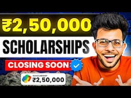 Scholarships for Students | Benefits upto 250000 🤑🔥| Application Closing Soon !