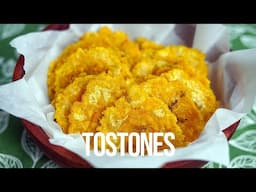 How To Make Tostones - Fried Green Plantain.