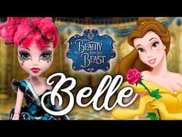 I MADE A STUNNING PRINCESS BELLE DOLL / Disney Princess Monster High Doll Repaint by Poppen Atelier