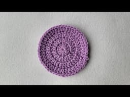 How To Crochet Coaster - Double Crochet Repeat 🧶