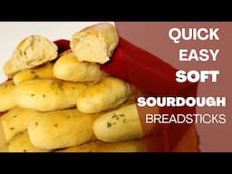 Soft Sourdough Breadsticks made easy and Better than Olive Garden