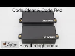 Alegree Code Clear and Code Red active humbucker demo