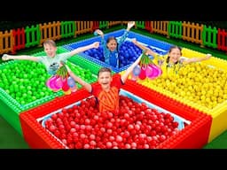 Four Colors Water Balloons Challenge