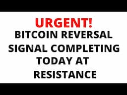 BTC News: Bitcoin is Completing a 13-9 Reversal Signal Today at Major Resistance