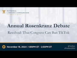 Annual Rosenkranz Debate [2024 NLC]