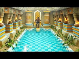 Rise Creative Beautiful The King of Empire Underground Swimming Pool With The Throne