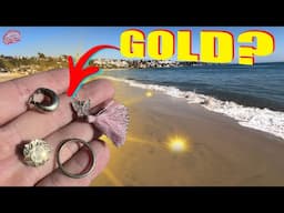 Did I STEAL Robert’s Gold?? 😥• SoCal Beach Metal Detecting Roadtrip Day 9!!