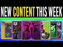 Destiny 2: NEW CONTENT THIS WEEK! Patch Info, New Exotics, Act 2 Secrets, Trailer & More (Nov 19th)