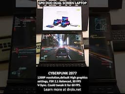 🌆Can the GPD Duo Handle Cyberpunk 2077? Night City Awaits!