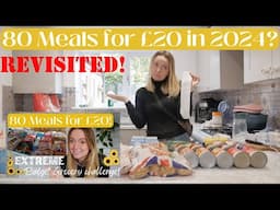 Can you still get 80 meals for £20 in 2024? My most popular video 2 years on | Frugal/Budget Shop |😱