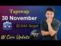 Tapswap Listing 30 November | Tapswap on Binance and MEXC | Tapswap Price Update | WCoin New Update