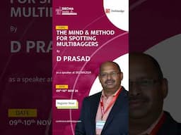 Meet D Prasad - DECMA 2024 Speaker