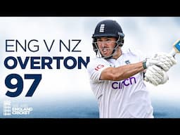 So Close To Debut Ton | Jamie Overton Scores 97 at Headingley | England v New Zealand