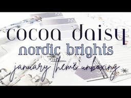 Cocoa Daisy Nordic Brights Unboxing + January 2025 Stickers & Planner Insert