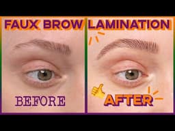 Faux Brow Lamination Routine | How I Fake The Natural Brow Look | JkissaMakeup