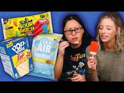 Trying Eggo PopTarts and Sour Patch ICE CREAM Bars?!