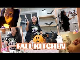 HALLOWEEN KITCHEN DECORATE WITH ME 2024 | FALL MOCKTAIL RECIPE & PERFECT FALL SNACK | Page Danielle