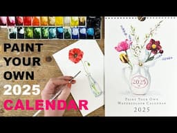 Launching Our 2025 Paint Your Own Watercolour Calendar!