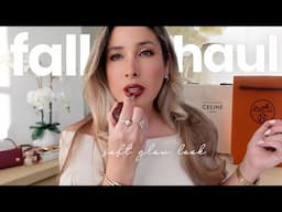 LUXURY HAUL UNBOXING: SOFT GLOW FALL MAKEUP LOOK || HERMES, CELINE, YSL & MORE!